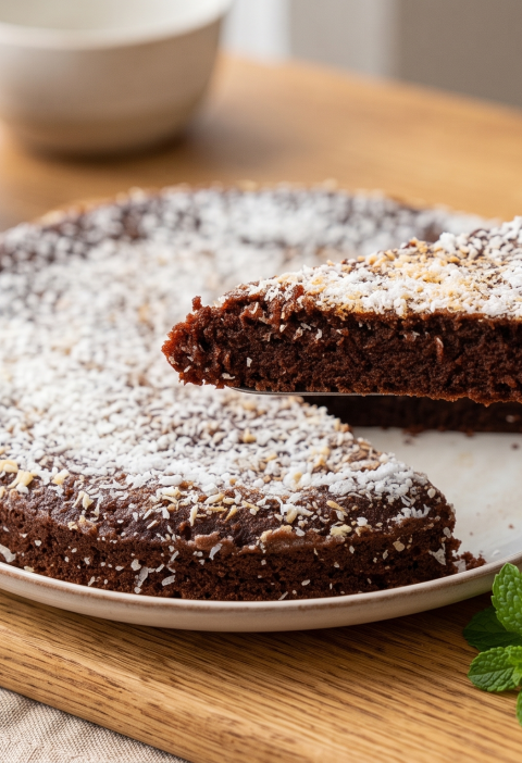 Flaumiger Kakao-Grießkuchen mit Kefir
