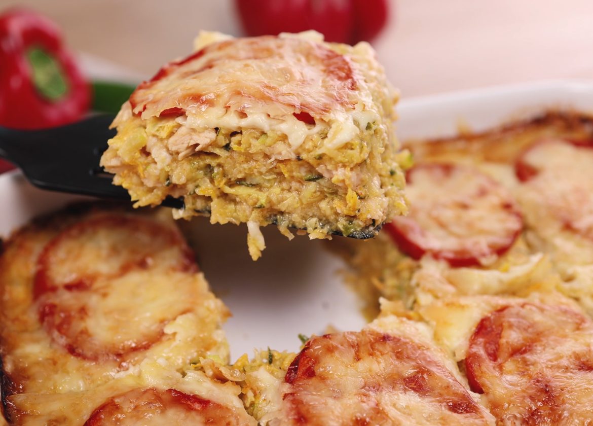 Zucchini-Kartoffel-Hähnchen-Auflauf