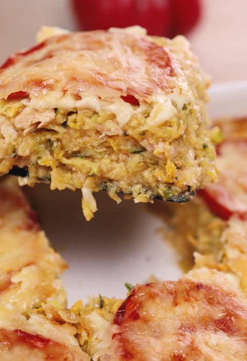 Zucchini-Kartoffel-Hähnchen-Auflauf