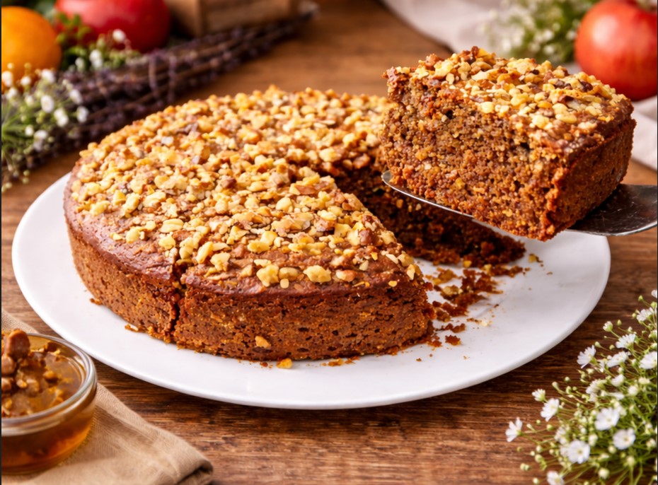 Gesunder Dattel-Hafer-Kuchen ohne raffinierten Zucker