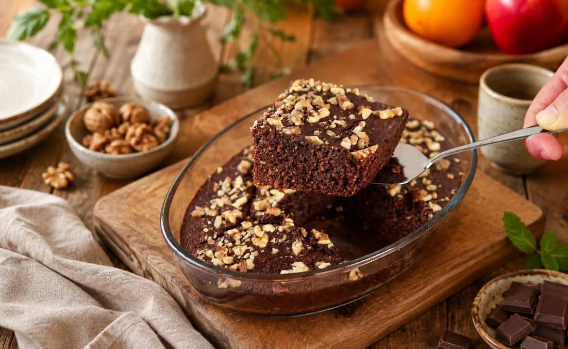 Schokoladen-Dattel-Haferkuchen ohne raffinierten Zucker