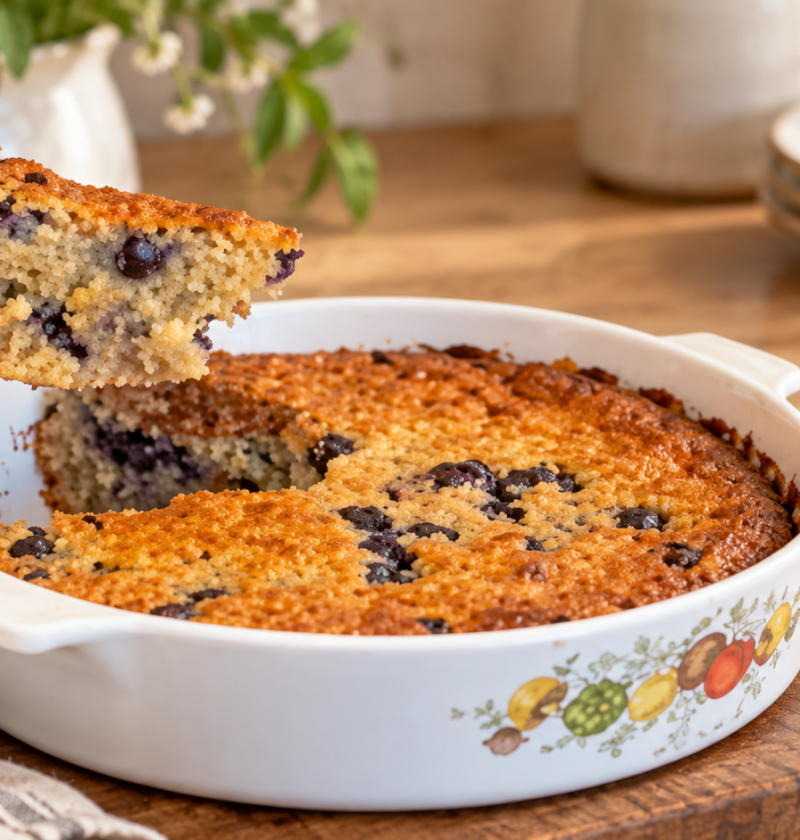 Gesunder Heidelbeer-Apfel-Haferkuchen