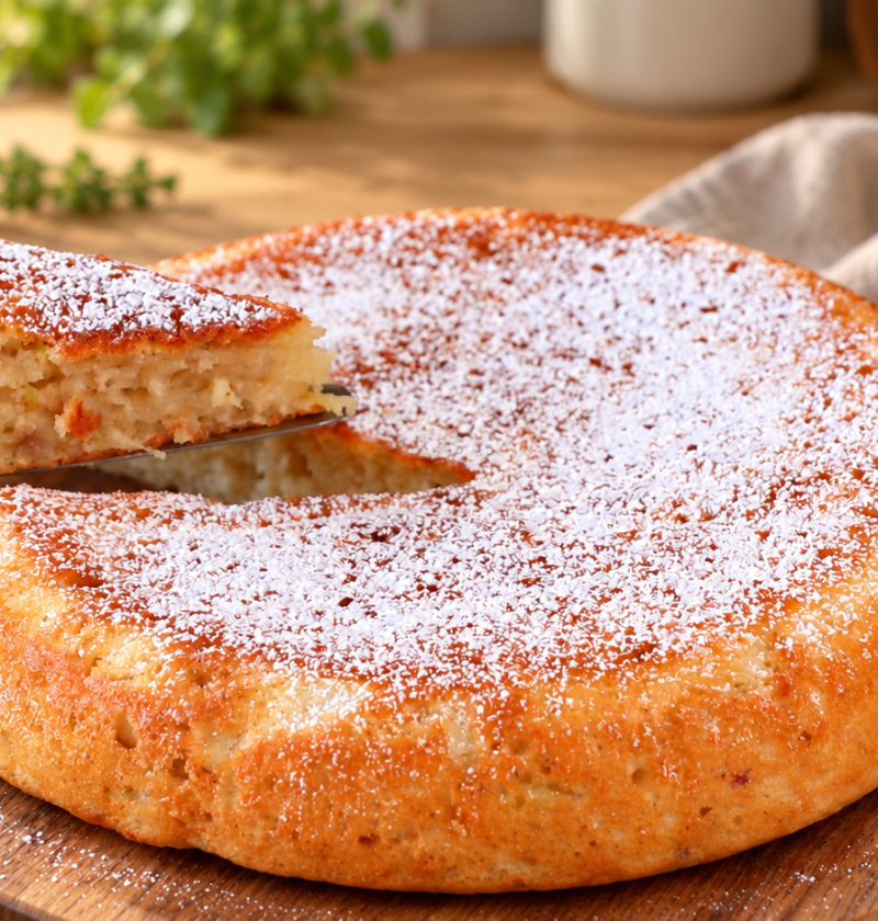Saftiger Apfelkuchen aus der Pfanne ohne Backofen